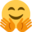 smiling face with open hands